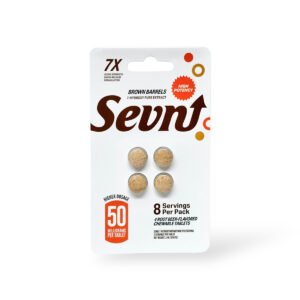 sevn 7 hydroxy tablets brown barrels root beer 50mg per tablet 4ct 18434