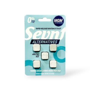 sevn alternatives mgm rapid release kratom extract tablet arctic ice 20mg per tablet 5ct 64808